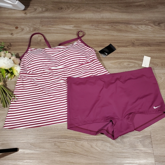 Nike Other - Nike plus size tankini boyshorts 2X